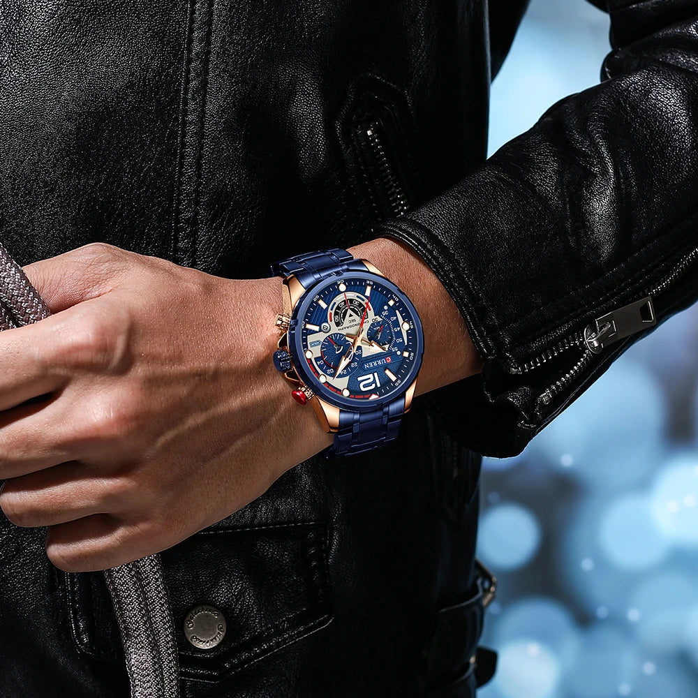 Relógio Masculino de Quartzo Curren - Valois Sport