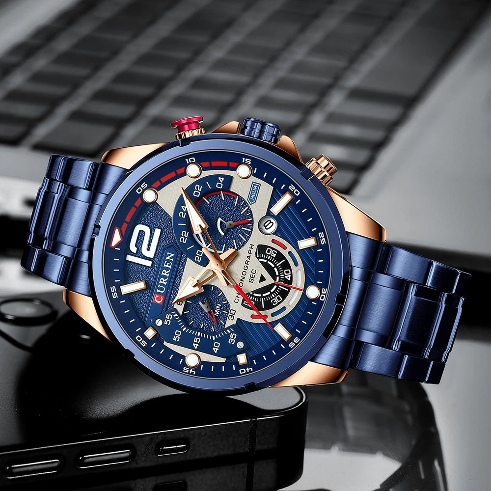 Relógio Masculino de Quartzo Curren - Valois Sport